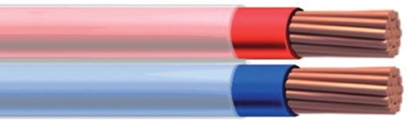 DC Cable 2.5mm2 Red Blue Clear PVC Sheath 30M