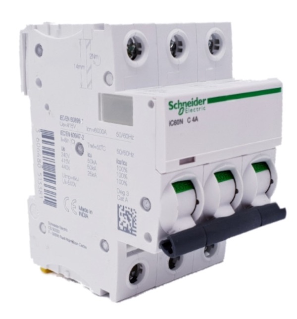 Schneider Circuit Breaker IC60N 3 Pole 4A