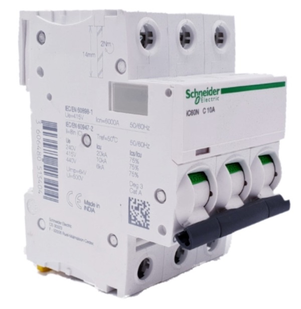Schneider Circuit Breaker IC60N 3 Pole 10A