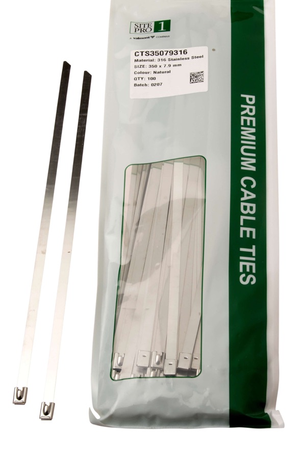 Cable Tie SS316 350x 7.9mm 100PK