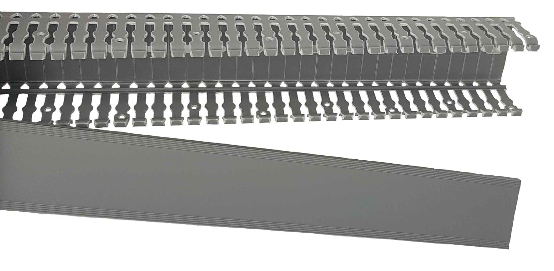Fibre Ducting PVC Channel and Cover 60mm2 Grey 2M