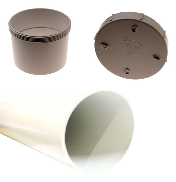 Earthing Inspection Pit Kit DWV 1M (Pipe, Coupler & Cap)