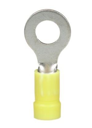 Ring Terminal Yellow 6mm 25Pk