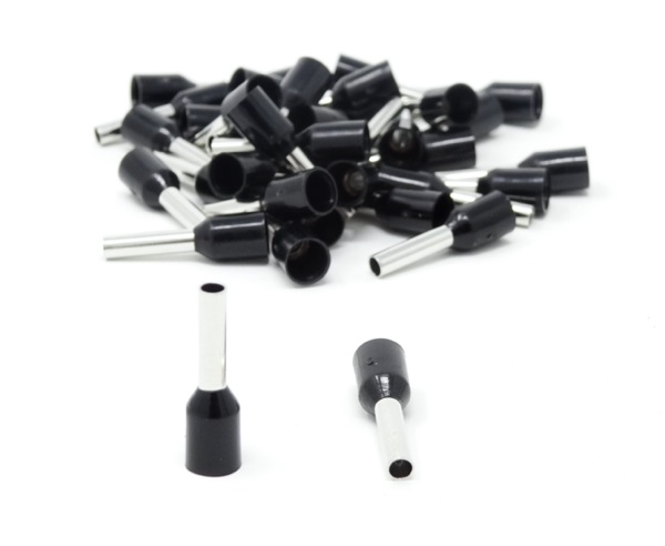 Bootlace Ferrule 1.5mm Black 100PK