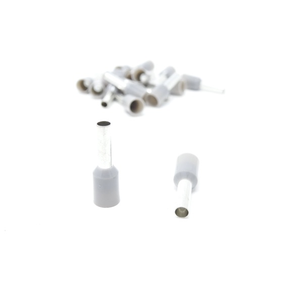 Bootlace Ferrule 2.5mm Grey 500PK