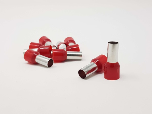 Bootlace Ferrule 35mm Red 20PK
