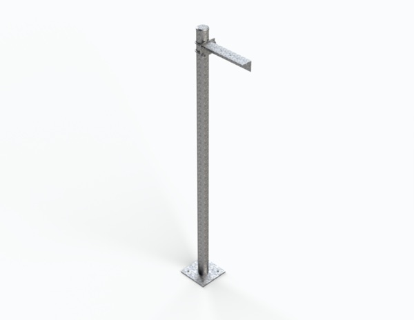 Gantry Post HDG VHA 2.6M x 101.6 150/300 w Base