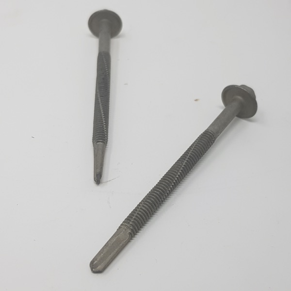 Hex Tek Screw Metal 12-24 85mm 10PK