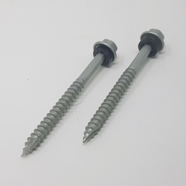 Hex Tek Screw Wood 14-10 75mm 10PK