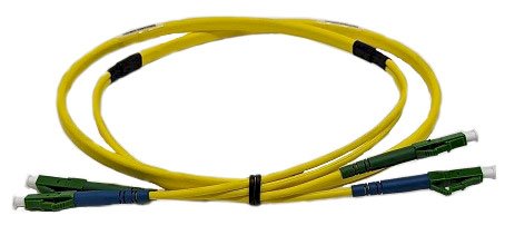 Panduit Rugged Fibre Patch LC-LC APC Duplex Yellow 1M