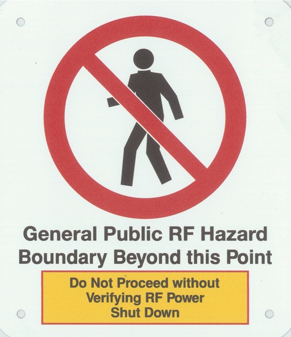 MERCS 3 General Public RF Hazard 175x200 Label
