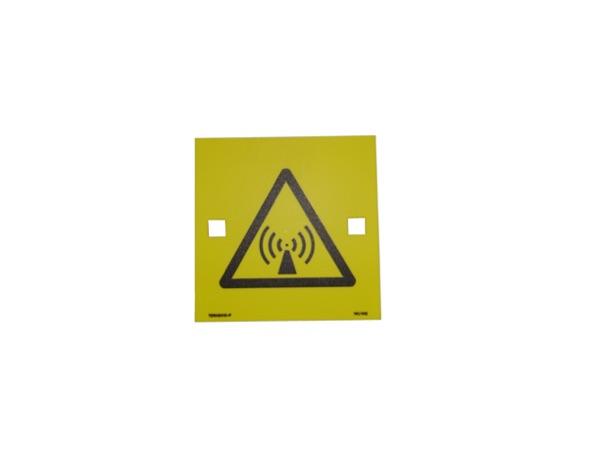 MERCS 5 RF Radiation Symbol 100x100 Label