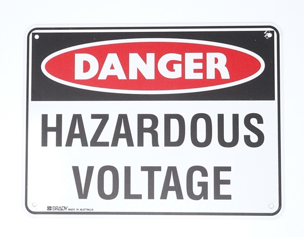 Danger Hazardous Voltage 300x225 Metal