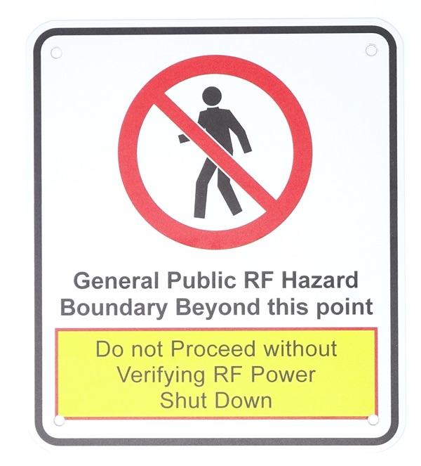 MERCS 3 General Public RF Hazard 175x200 Metal