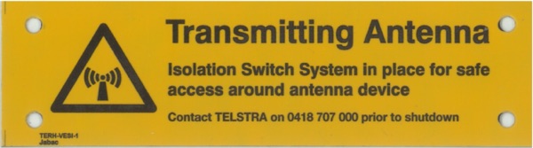 Transmitting Antenna Isolation Switch System 50x170 Metal