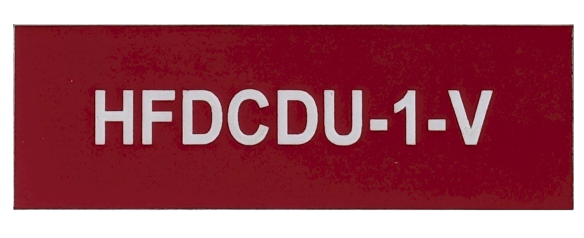 HFDCDU-1-V 75x25 Red Traffolyte