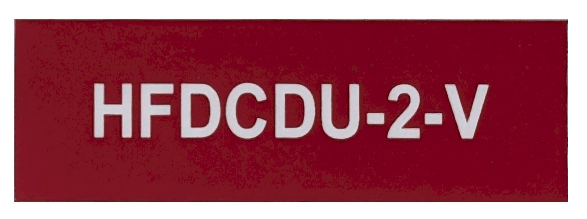 HFDCDU-2-V 75x25 Red Traffolyte