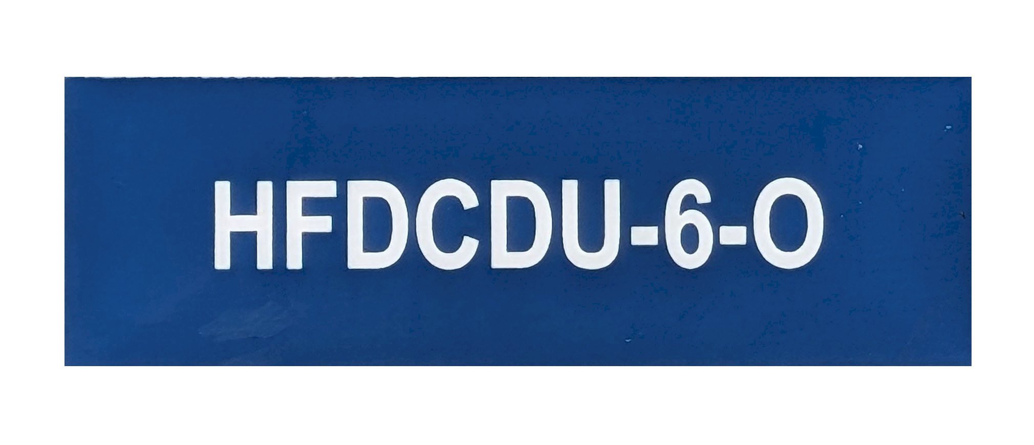 HFDCDU-6-O 75x25 Red Traffolyte
