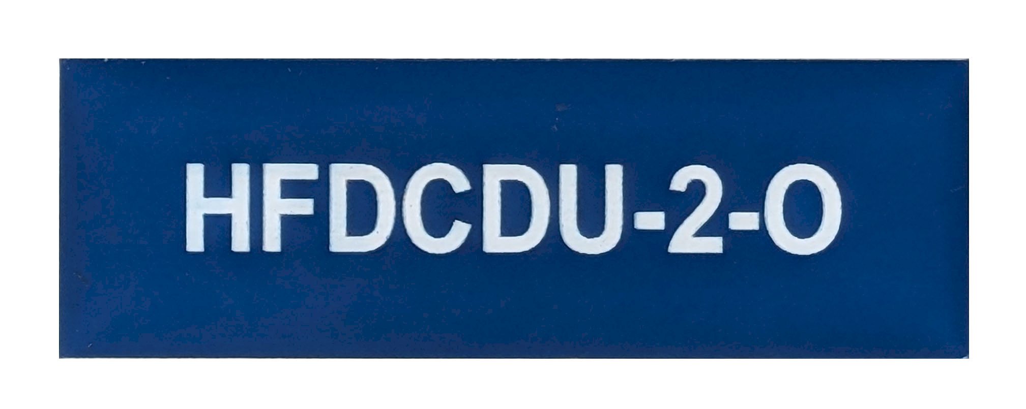 HFDCDU-2-O 75x25 Blue Traffolyte