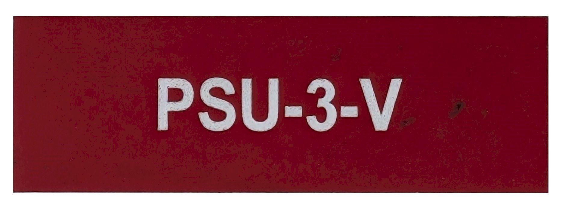 PSU-3-V 75x25 Red Traffolyte