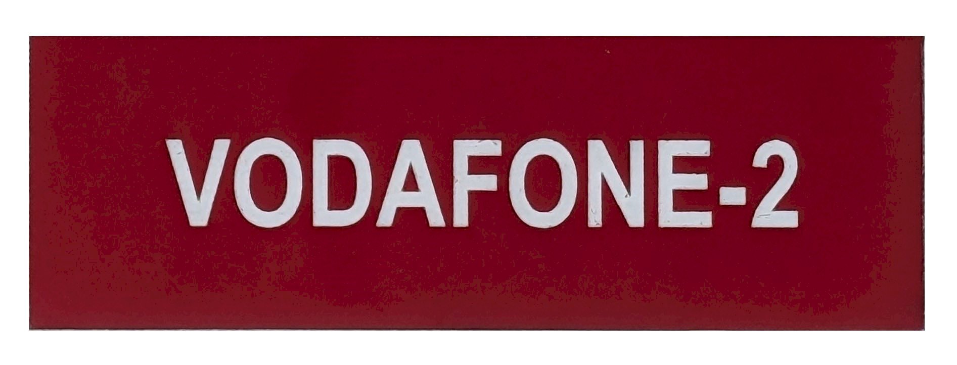 VODAFONE-2 75x25 Red Traffolyte