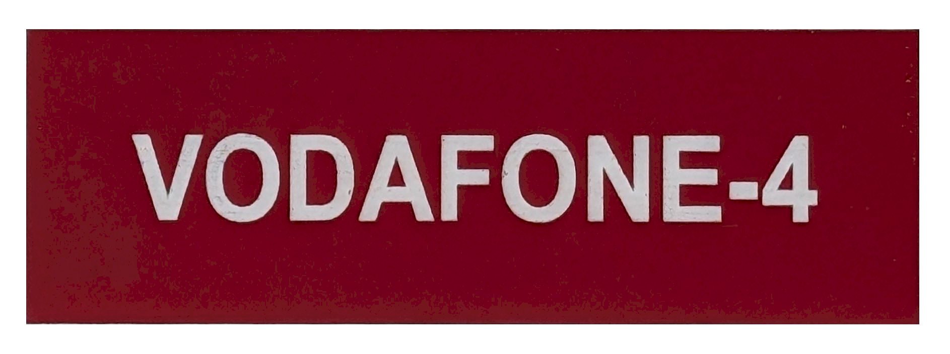 VODAFONE-4 75x25 Red Traffolyte