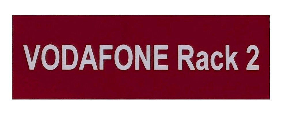 Label Traffolyte 75x25 VODAFONE Rack 2