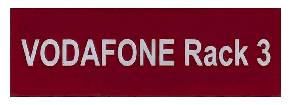 Label Traffolyte 75x25 VODAFONE Rack 3