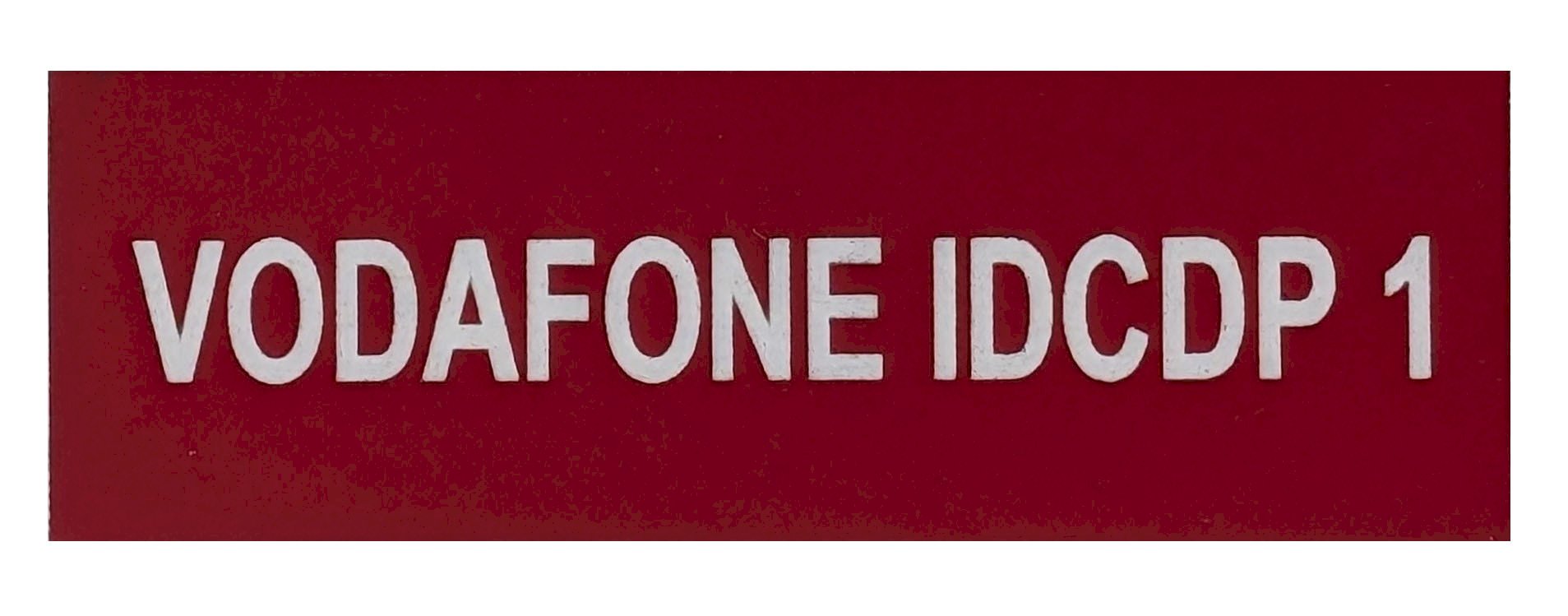 VODAFONE IDCDP-1 75x25 Red Traffolyte