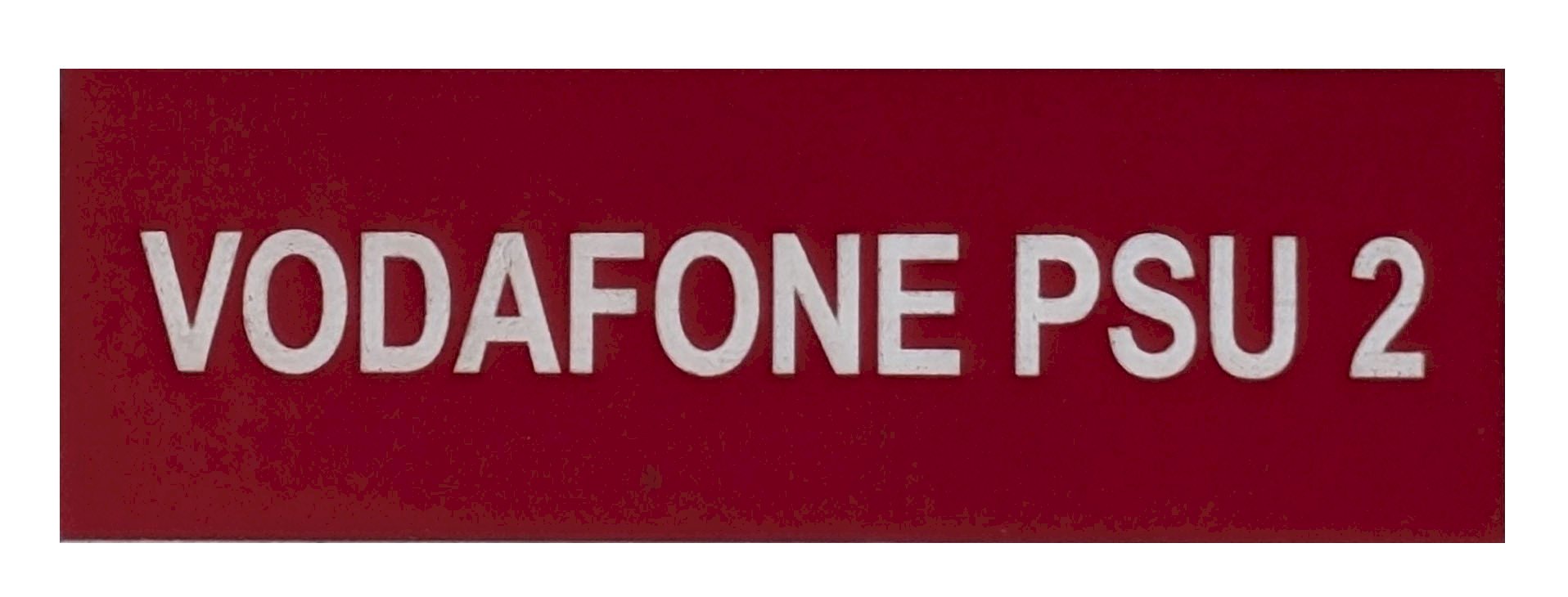VODAFONE PSU 2 75x25 Red Traffolyte
