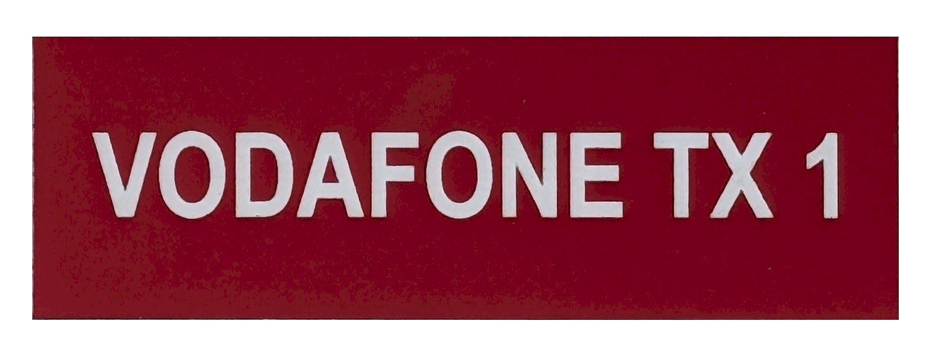 VODAFONE TX 1 75x25 Red Traffolyte