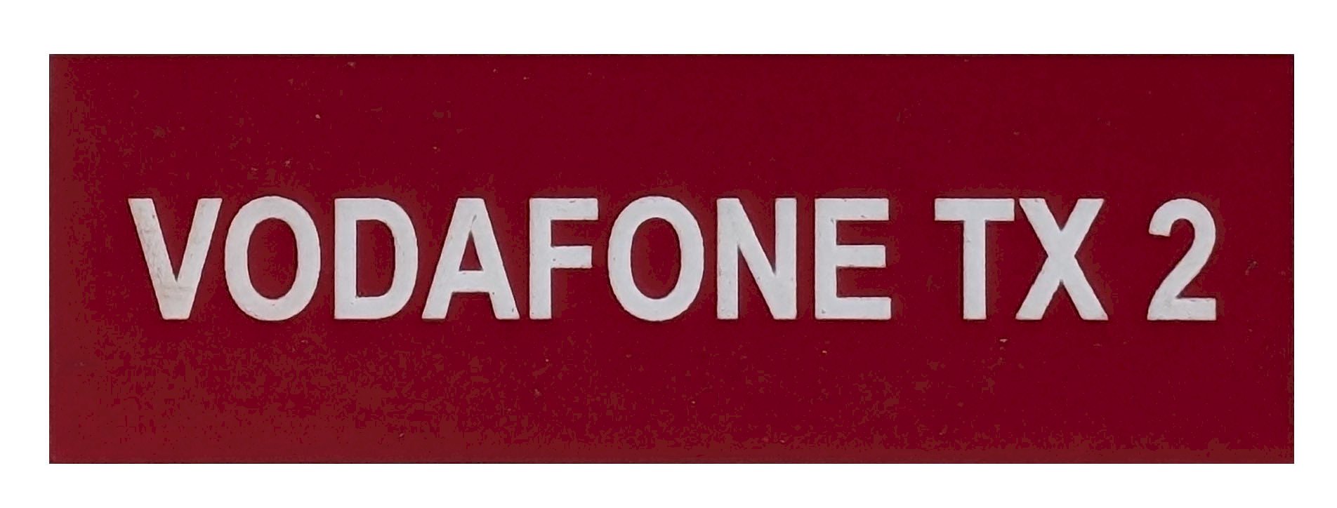 VODAFONE TX 2 75x25 Red Traffolyte