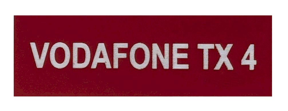 VODAFONE TX 4 75x25 Red Traffolyte
