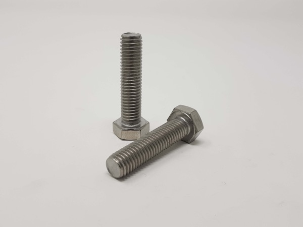 Hex Set Screw SS316 M12 50mm 10PK