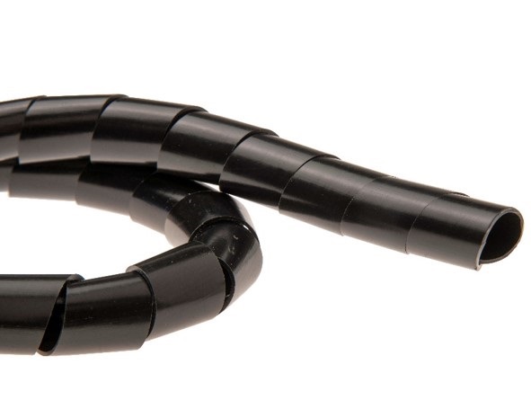 Spiral Wrap Nom. ID 20mm Black 5M