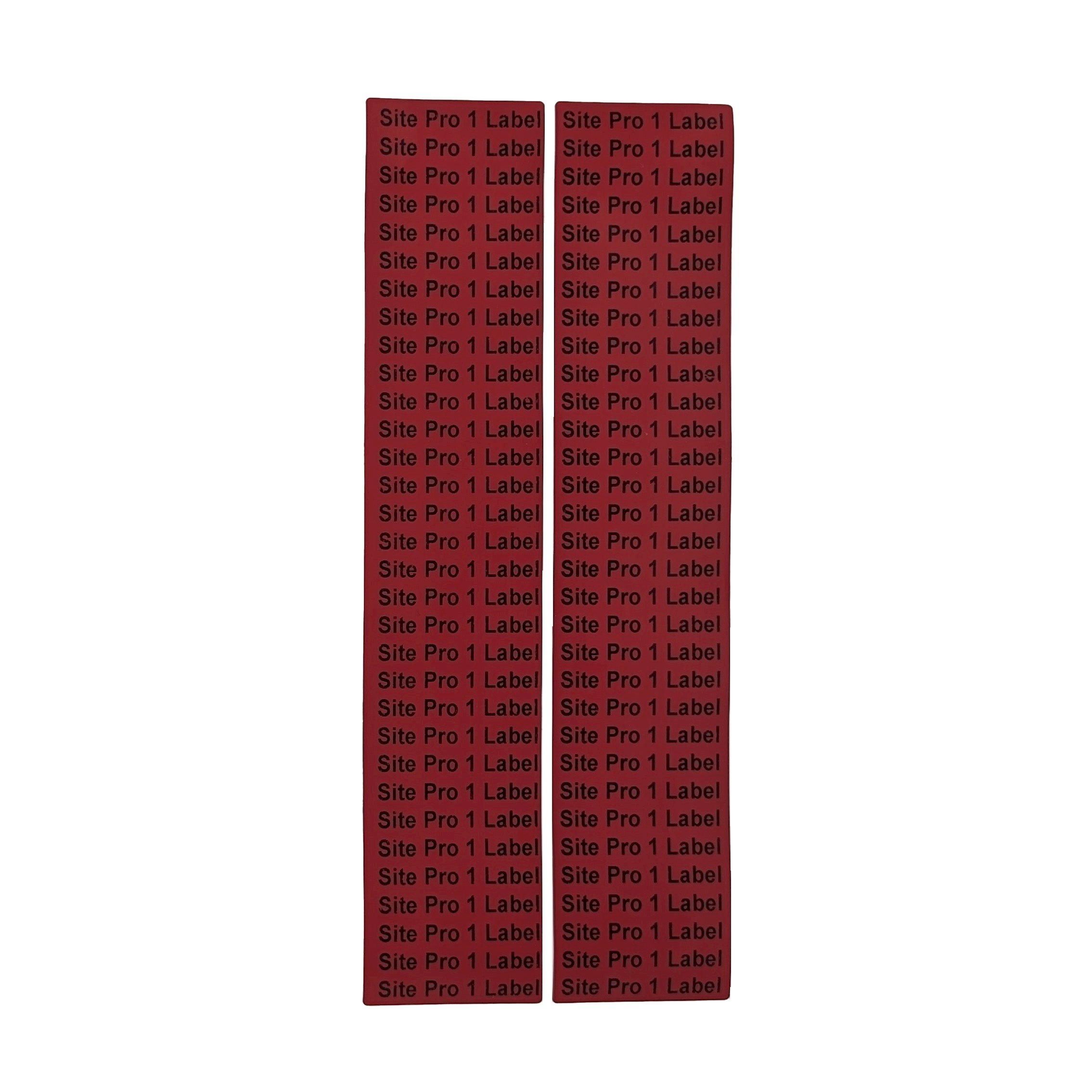 Red Feeder Labels 250x50mm Printed