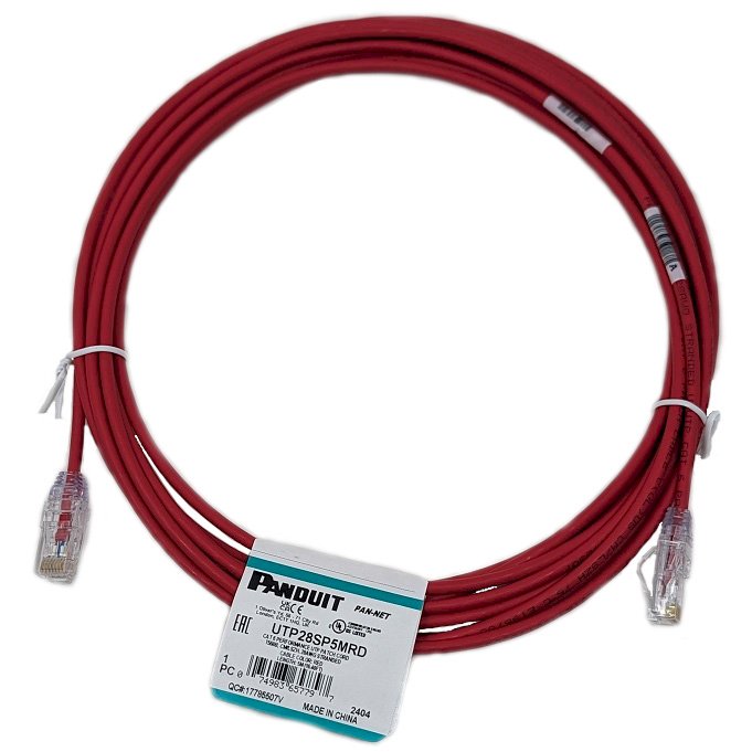 Panduit CAT 6 Ethernet Cable Red 5M (Optus and Voda Use)
