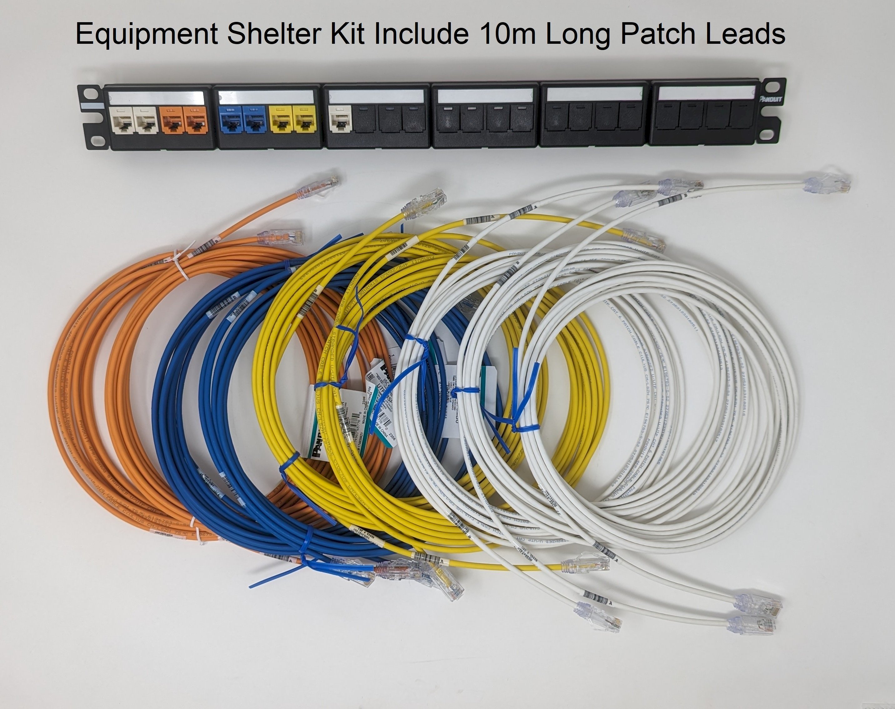 Panduit Vodafone Alarm Patch Panel to suite Equip Shelters (10m Cables)