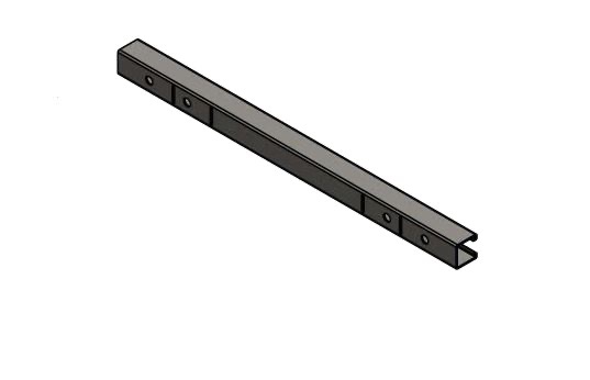 Vertical Strut Pre-Drilled HDG 670mm