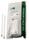 Cable Tie SS316 200x 7.9mm White 100PK