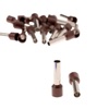 Bootlace Ferrule 10mm Brown 100PK
