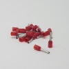 Bootlace Ferrule 1mm Red 500PK