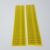 Yellow Feeder Labels 250x50mm Printed