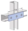 Flat Fitting Plate HDG 138x40mm