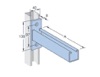 Cantilever Bracket Flat End HDG 550L