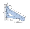 Cantilever Bracket Flat End Unistrut HDG 635L