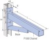 Cantilever Bracket Flat End HDG 780L
