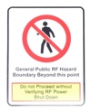 MERCS 3 General Public RF Hazard 100x130 Label