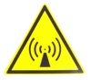 MERCS 5 RF Radiation Symbol 75x75 Label