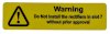 Warning Rectifiers Slot 7 75x20 Label